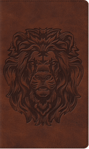 ESV Thinline Bible (TruTone, Brown, Royal Lion Design)